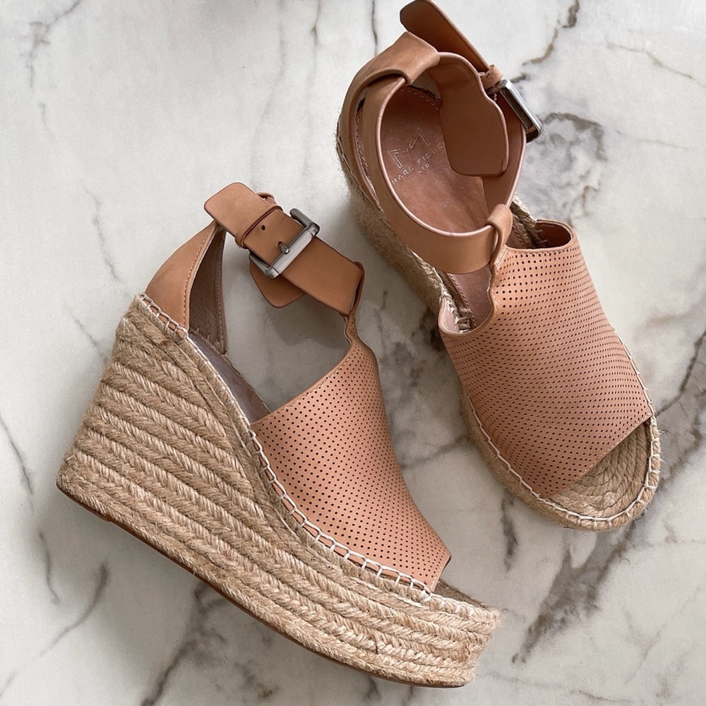 Marc Fisher Perforated Espradille Wedge